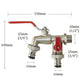 🚰 50% OFF NOW! 💧 Universal Stainless Steel Double Outlet Garden Faucet – Independent Valves, Heavy-Duty & Easy Install ✨