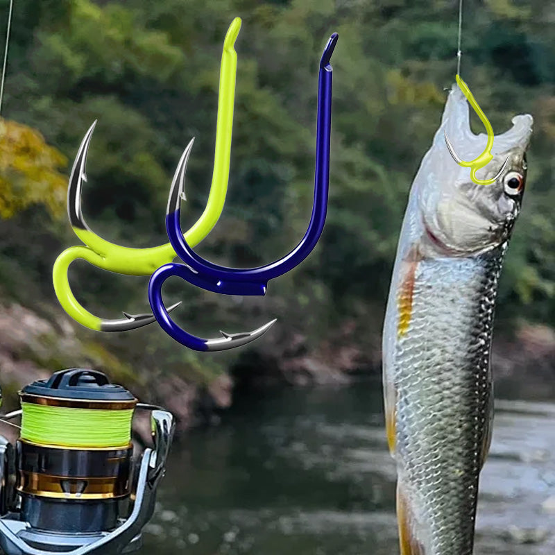 Classic Sharp Double Fishing Hooks – focoor