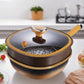 🍳 60% OFF NOW! ✨ 12in Titanium Alloy Non-Stick Pot - Healthy Cooking Without Chemicals, Dishwasher Safe & Cool-Touch Handles 🔥📦