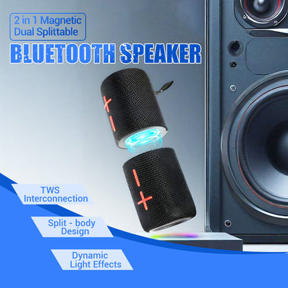 🎅Last day of the limited-time 60% off sale!🎅Christmas Pre-sale🎁2 in 1 Magnetic Dual Splittable Bluetooth Speaker