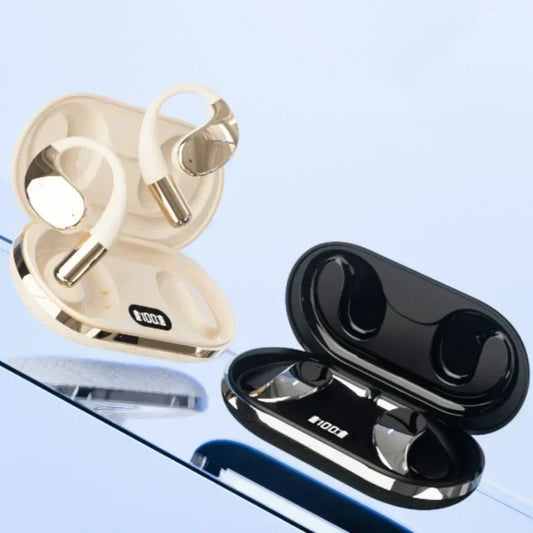 Wireless Open-Ear Earbuds with LED Display