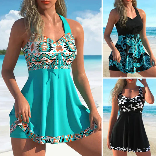 🔥LAST DAY SALE -49% OFF⚡👙Strap Top & Fitted Swim Shorts Separable Swimsuit