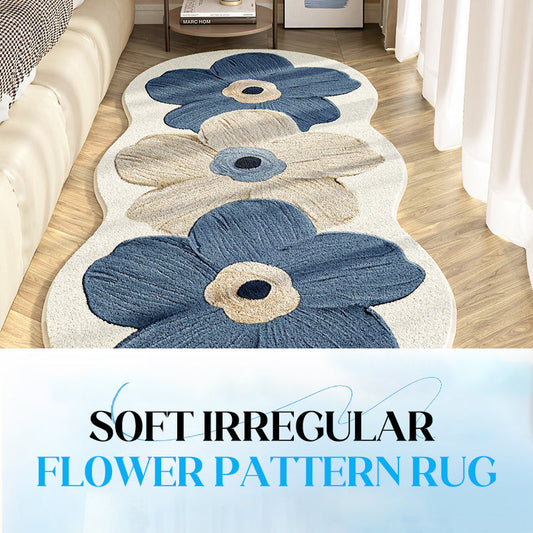 🔥2026 New Arrivals: 50% Off for a Limited Time!🔥Soft Irregular Flower Pattern Rug