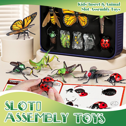 🐞Limited Time Promotion 50% OFF🎁✨【Kids' Insect & Animal Slot-Assembly Toys】✨