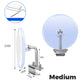 Universal 360° Stainless Steel Side View Mirror