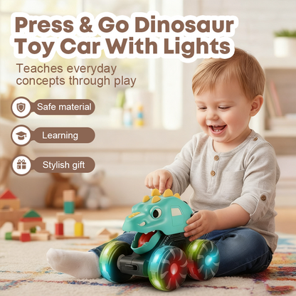🔥Last day of the limited-time 50% off sale!🔥Press & Go Dinosaur Toy Car With Lights