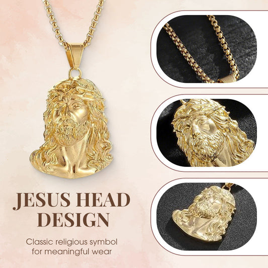 ✝️Buy 1 Get 1 Free✨Jesus Head Pendant Necklace