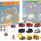 🔥Limited Time Promotion 60% OFF！！！🚗Kids Advent Calendar for Boys: Alloy Construction Engineering Vehicle Toy Sets