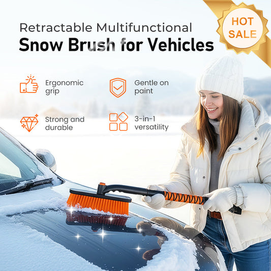 🔥Last day of the limited-time 50% off sale!🔥Retractable Multifunctional Snow Brush for Vehicles