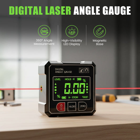 🔥Limited Time Promotion 50% OFF🔥Digital Laser Angle Gauge With 4-Sided Magnetic Base