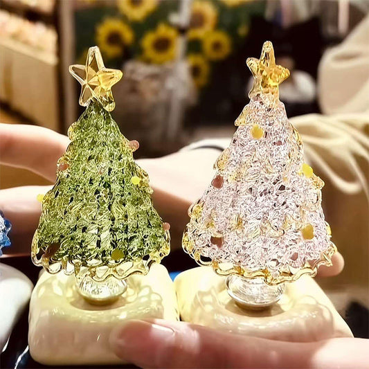 🔥Christmas Limited-Time Offer: 50% OFF!!!🎄Special Gift🎅Handmade Glass Rotatable Christmas Tree Ornaments