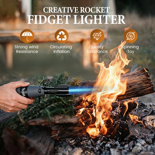 🔥Last day of the limited-time 50% off sale!🔥-Creative Rocket Fidget Lighter