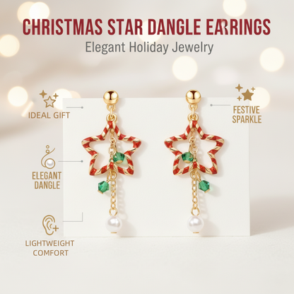 🔥Christmas Limited-Time Offer: 50% OFF!!!✨ Cute Christmas Star Dangle Earrings