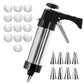 🔥HOT SALE 50% OFF🔥Stainless Steel Cookie Pres with 13 Discs & 8 Nozzles