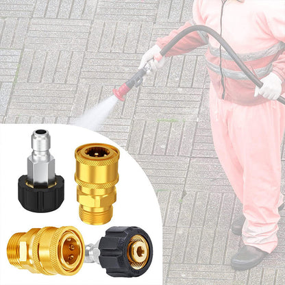 📢📢49% OFF !!✨High-Pressure Washer Connector Set, Includes 8 Accessories.