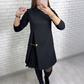 🔥Christmas Limited-Time Offer: 50% OFF!!!🔥Elegant Long Sleeve Pleated Panel Dress