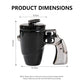 🔥Christmas Limited-Time Offer: 50% OFF!!!🔥Novelty Gun Mug with Lid for Office & Home