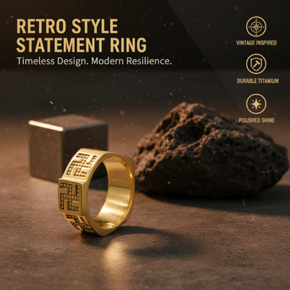 🔥2026 New Arrivals: 50% Off for a Limited Time!🔥Retro Style Statement Ring