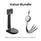 Value Bunle: Basketball Hoop LED Desk Lamp with Wireless Charger + Cable