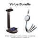 Value Bunle: Basketball Hoop LED Desk Lamp with Wireless Charger + Cable