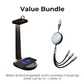 Value Bunle: Basketball Hoop LED Desk Lamp with Wireless Charger + Cable