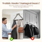 🚪✨ 6-Hook Over-the-Door Rack, No Drilling | Heavy-Duty Carbon Steel, Tool-Free Installation & Instant Space Saving