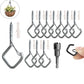 📢📢50% OFF !! ⏰ 20Pcs Square Snap Clips Hooks – Secure Lock, Versatile & Durable for Bonsai, Lights & Decor ✨