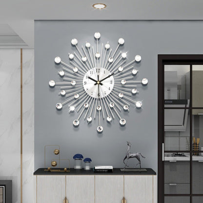 🔥2026 New Arrivals: 50% Off for a Limited Time!✨🕰️ Creative Rhinestone Wall Clock – Silent, Minimalist Luxury for Living Room, Dining & Entryway! 💎🏡