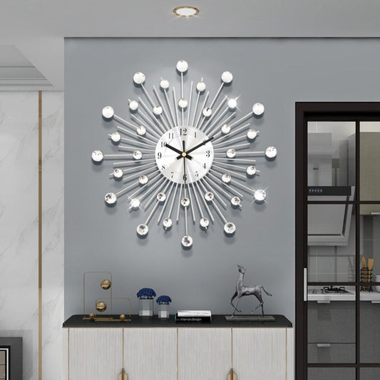 🔥2026 New Arrivals: 50% Off for a Limited Time!✨🕰️ Creative Rhinestone Wall Clock – Silent, Minimalist Luxury for Living Room, Dining & Entryway! 💎🏡
