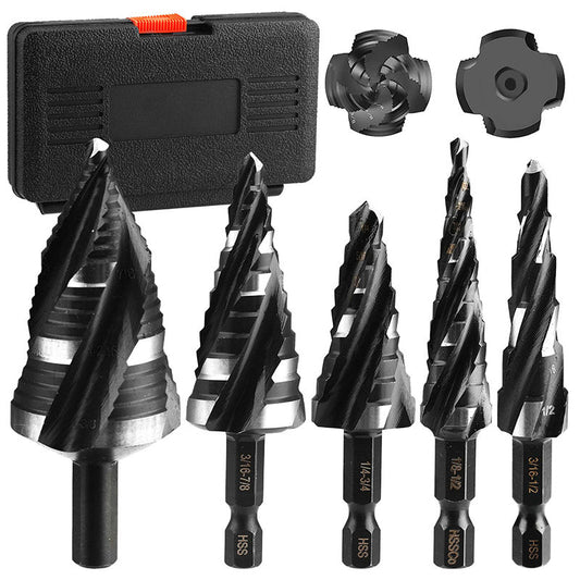 🔥2026 New Arrivals: 50% Off for a Limited Time!  🔥5-Piece HSS Step Drill Bit Set for Metal