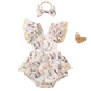 🔥2026 New Arrivals: 50% Off for a Limited Time!🔥Baby Ruffle Romper with Bow Headband