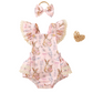 🔥2026 New Arrivals: 50% Off for a Limited Time!🔥Baby Ruffle Romper with Bow Headband