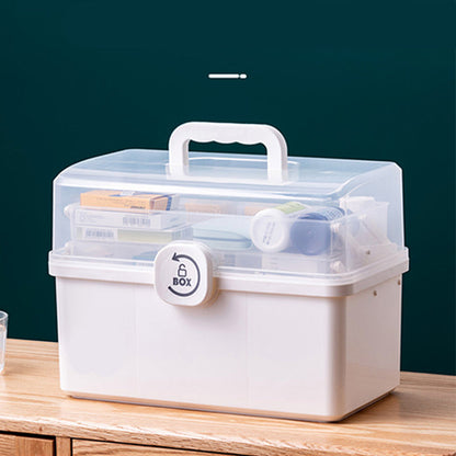 🎉49% OFF! 💊 Household Multi-Tier Large Capacity Medicine Box – Twist-to-Lock, 3-Tier Smart Organization! 🔒✨