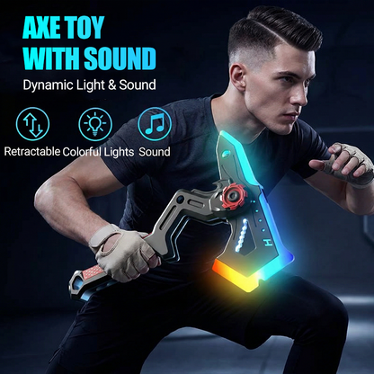 🔥2026 New Arrivals: 50% Off for a Limited Time!🔥Light-Up Transforming Axe Toy with Sound