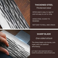JUWIL Premium Carbon Steel Cutlery – Handmade Serbian Hacka for Kitchen, Grill & Outdoor