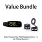 Solar-Powered Car HUD Speedometer