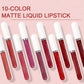 🔥Limited Time Promotion 50% OFF💝10Pcs Matte Waterproof  Long Lasting Lip Gloss