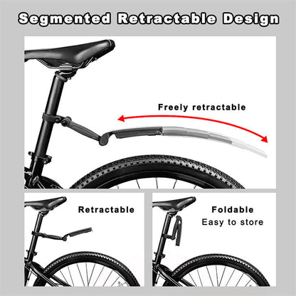 🔥Limited Time Promotion 50% OFF🔥Retractable & Adjustable Bicycle Mudguard Set