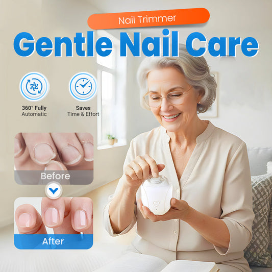 🥳2026 HOT SALE🥳💞50K+ SOLD!🌙🛡️ 50% OFF! 360° Baby Nail Trimmer – Quiet (<25dB), LED light, 3 speeds. Safe for tiny fingers & adults too! 👶💤