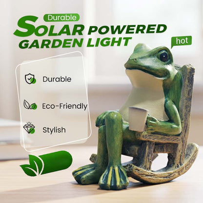 🔥2026 Hot sale 49% OFF🔥Solar Frog Rocking Chair Ornament