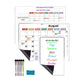 🌈Magnetic Calendar Board with Erasable Markers