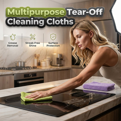 🔥Last day of the limited-time 50% off sale!🔥Multipurpose Reusable Tear-Off Cleaning Cloth Roll
