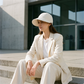 Women’s UPF 50+ Elegant Foldable Sun Hat – Wide-Brim Cotton Bucket Hat with Neck Flap & Adjustable Strap 🌞🇬🇧 | Packable, Breathable & Beach-Ready