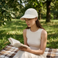 Women’s UPF 50+ Elegant Foldable Sun Hat – Wide-Brim Cotton Bucket Hat with Neck Flap & Adjustable Strap 🌞🇬🇧 | Packable, Breathable & Beach-Ready