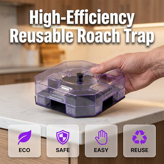 ♻️💐High-Efficiency Reusable Roach Trap – Eco-Friendly, Safe, Easy To Clean, Reusable Household Pest Catcher