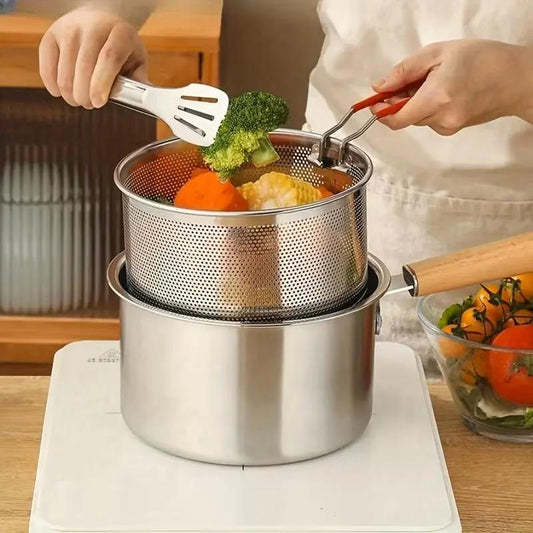 🔥Limited Time Promotion 50% OFF🔥Multifunctional 304 Stainless Steel Frying Pot