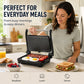 🍳50% OFF NOW! Electric Sandwich Press and Panini Maker with 180‑Degree Flat Grill, Fast‑Heating Non‑Stick Indoor Countertop Grill for Steak, Burgers & Toasted Sandwiches