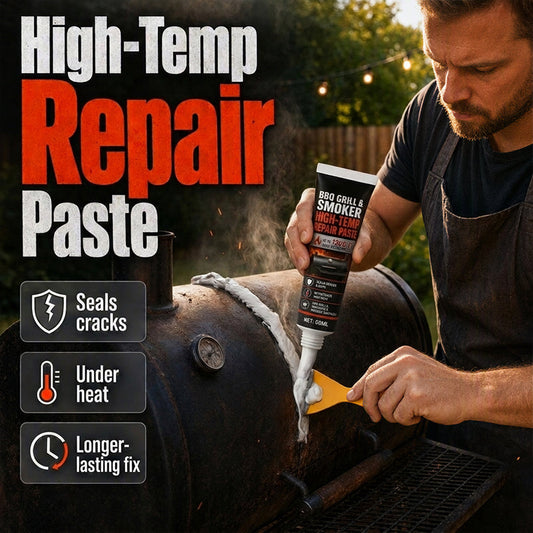 🔥Limited Time Promotion 50% OFF🔥High-Temp BBQ Grill and Smoker Repair Paste 60ml Heat Resistant Sealant with Scraper
