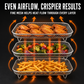 3-Layer 304 Stainless Steel Air Fryer Rack, Stackable Grill Basket and Toast Rack for Chicken Wings and Toast, Cooking Rack for Indoor Kitchen Grill Accessories, Grilling Accessories