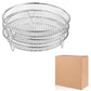 3-Layer 304 Stainless Steel Air Fryer Rack, Stackable Grill Basket and Toast Rack for Chicken Wings and Toast, Cooking Rack for Indoor Kitchen Grill Accessories, Grilling Accessories
